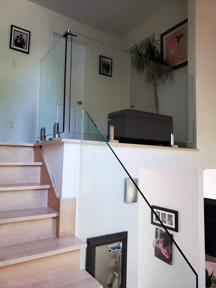 Installation rampe de verre Montréal