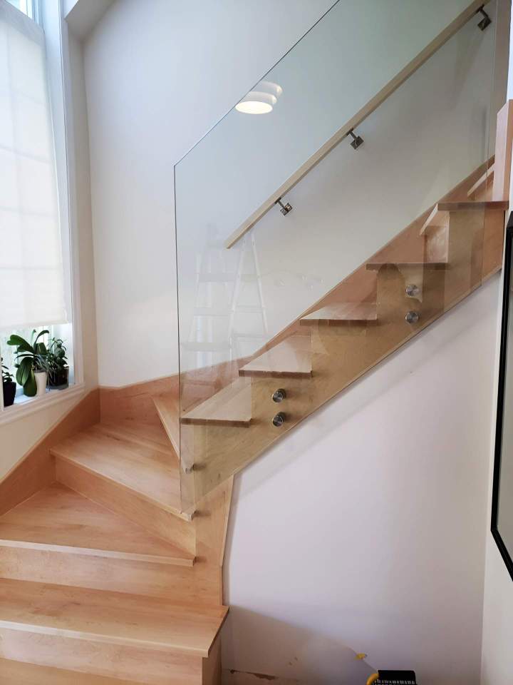 Rampe de verre sur mesure Montréal